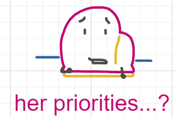 A panel from What's The Point, episode five of the Board Boards object show by Furretwalk/WalkingFurret.